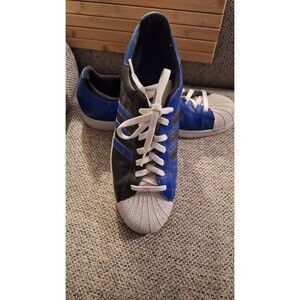 Vintage‎ Adidas Superstar 723001 Art 547687 Shoes Men’s 13 Rare Black Blue 2004